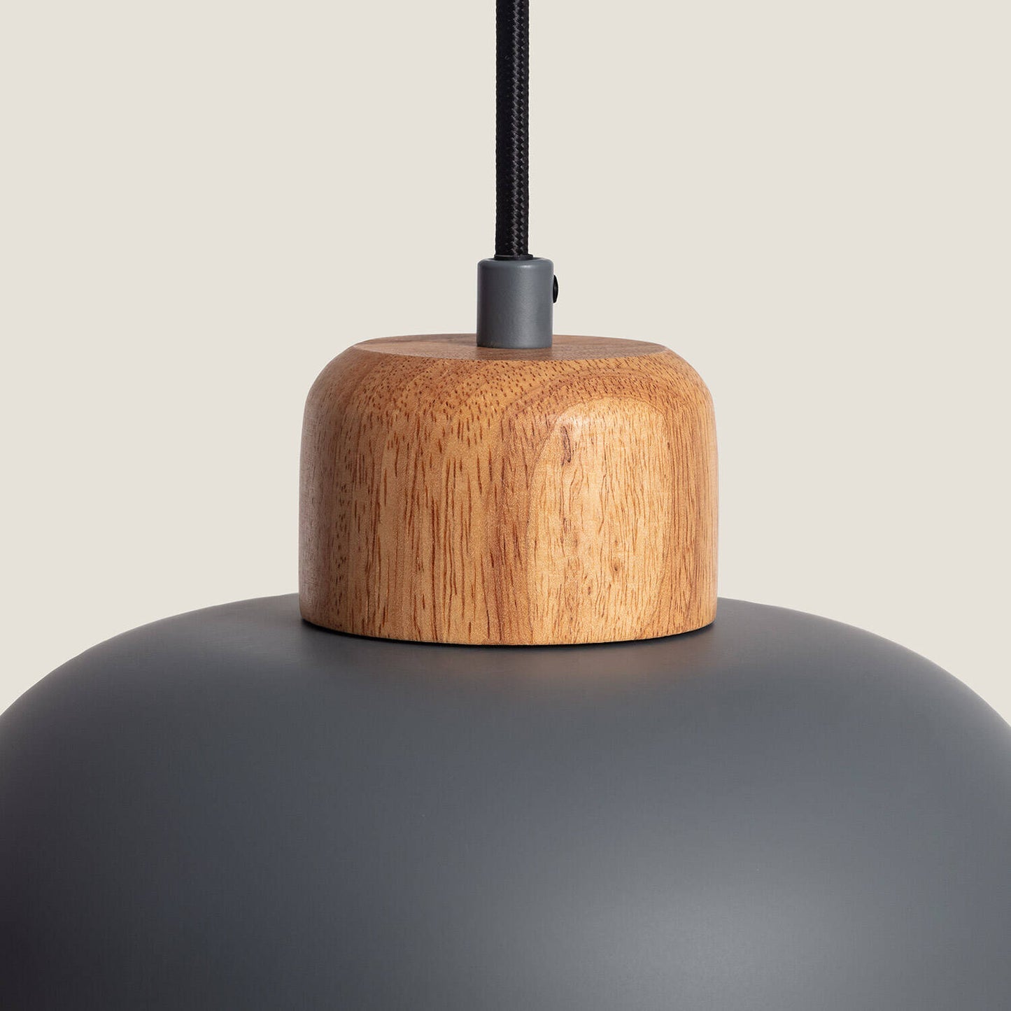 Lámpara Colgante Metal y Madera Wawak