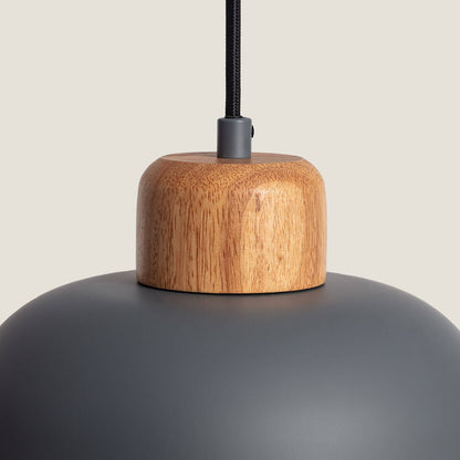 Lámpara Colgante Metal y Madera Wawak