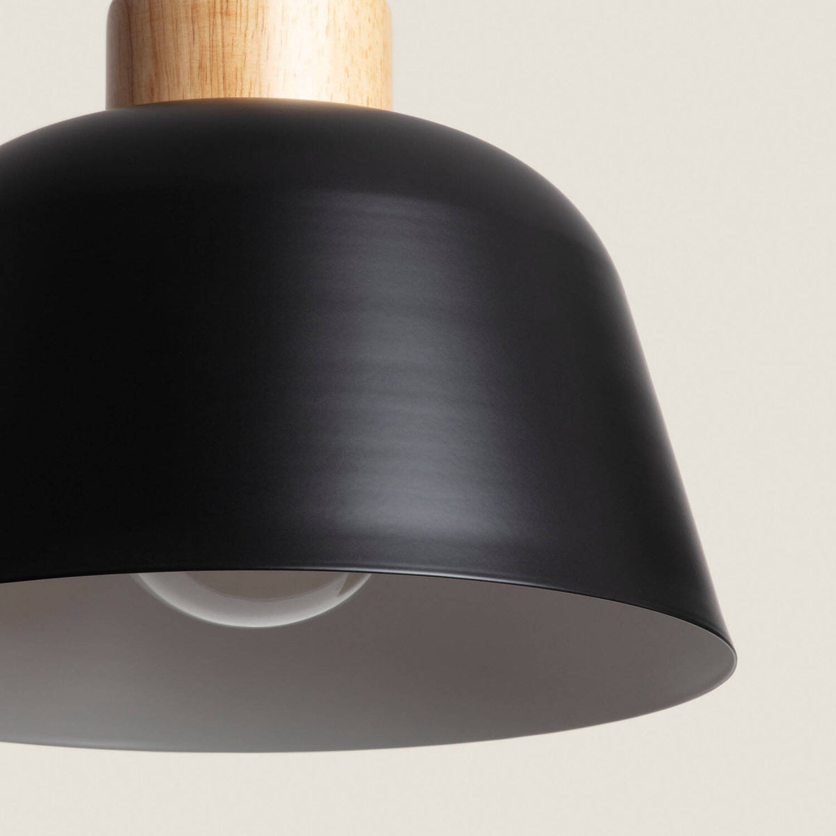 Lámpara Colgante Metal y Madera Wawak