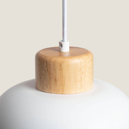 Lámpara Colgante Metal y Madera Wawak