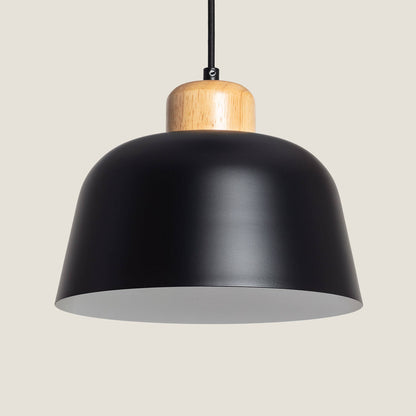 Lámpara Colgante Metal y Madera Wawak