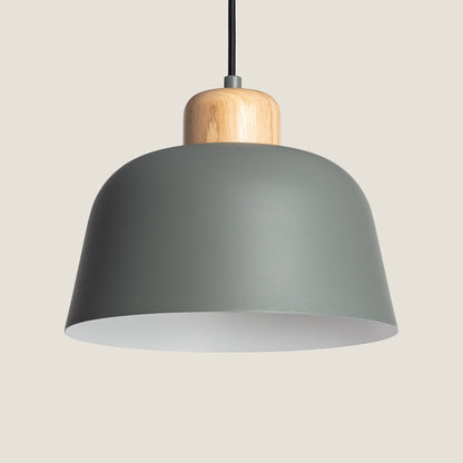 Lámpara Colgante Metal y Madera Wawak