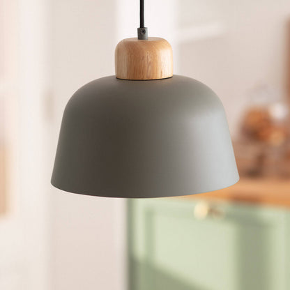 Lámpara Colgante Metal y Madera Wawak