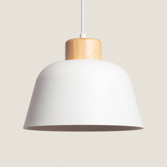 Lámpara Colgante Metal y Madera Wawak