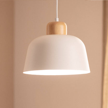 Lámpara Colgante Metal y Madera Wawak
