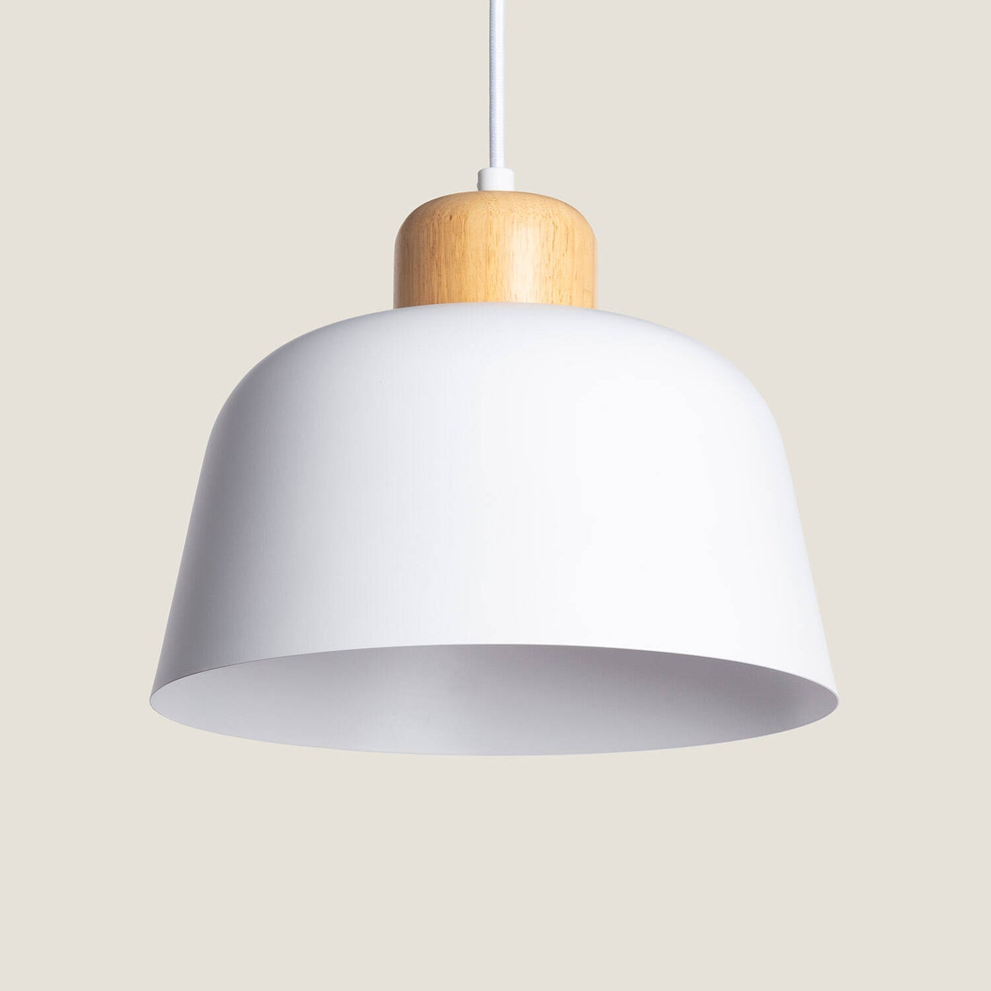 Lámpara Colgante Metal y Madera Wawak