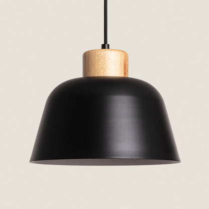 Lámpara Colgante Metal y Madera Wawak