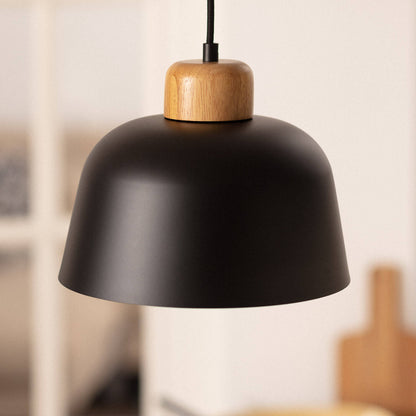 Lámpara Colgante Metal y Madera Wawak
