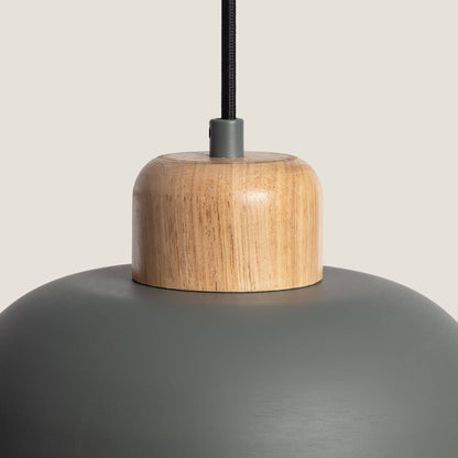 Lámpara Colgante Metal y Madera Wawak