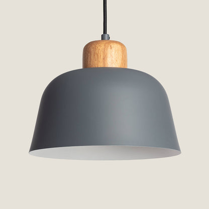 Lámpara Colgante Metal y Madera Wawak