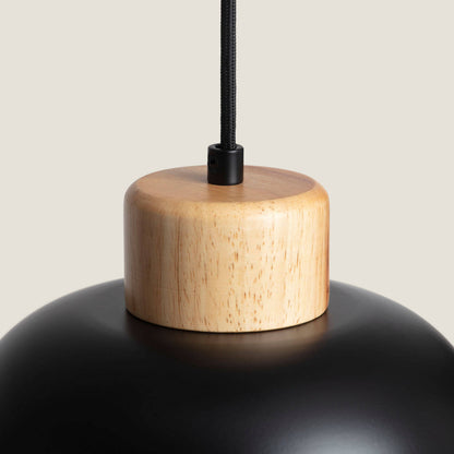 Lámpara Colgante Metal y Madera Wawak