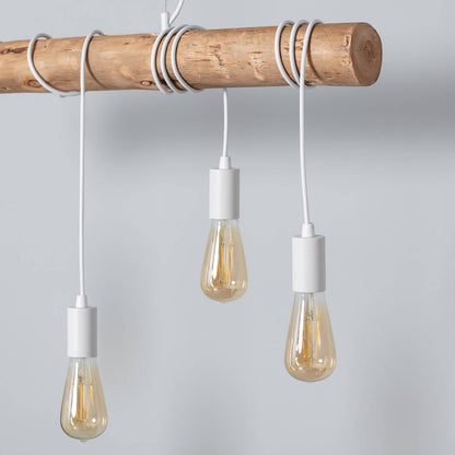 Lámpara Colgante Metal y Madera Yagis