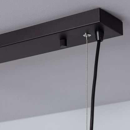Lámpara Colgante Metal y Madera Yagis