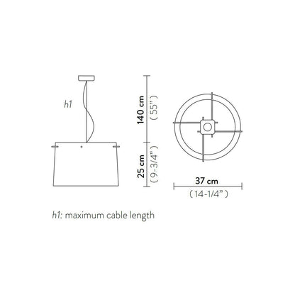 Lámpara Colgante SLAMP Woody Suspension