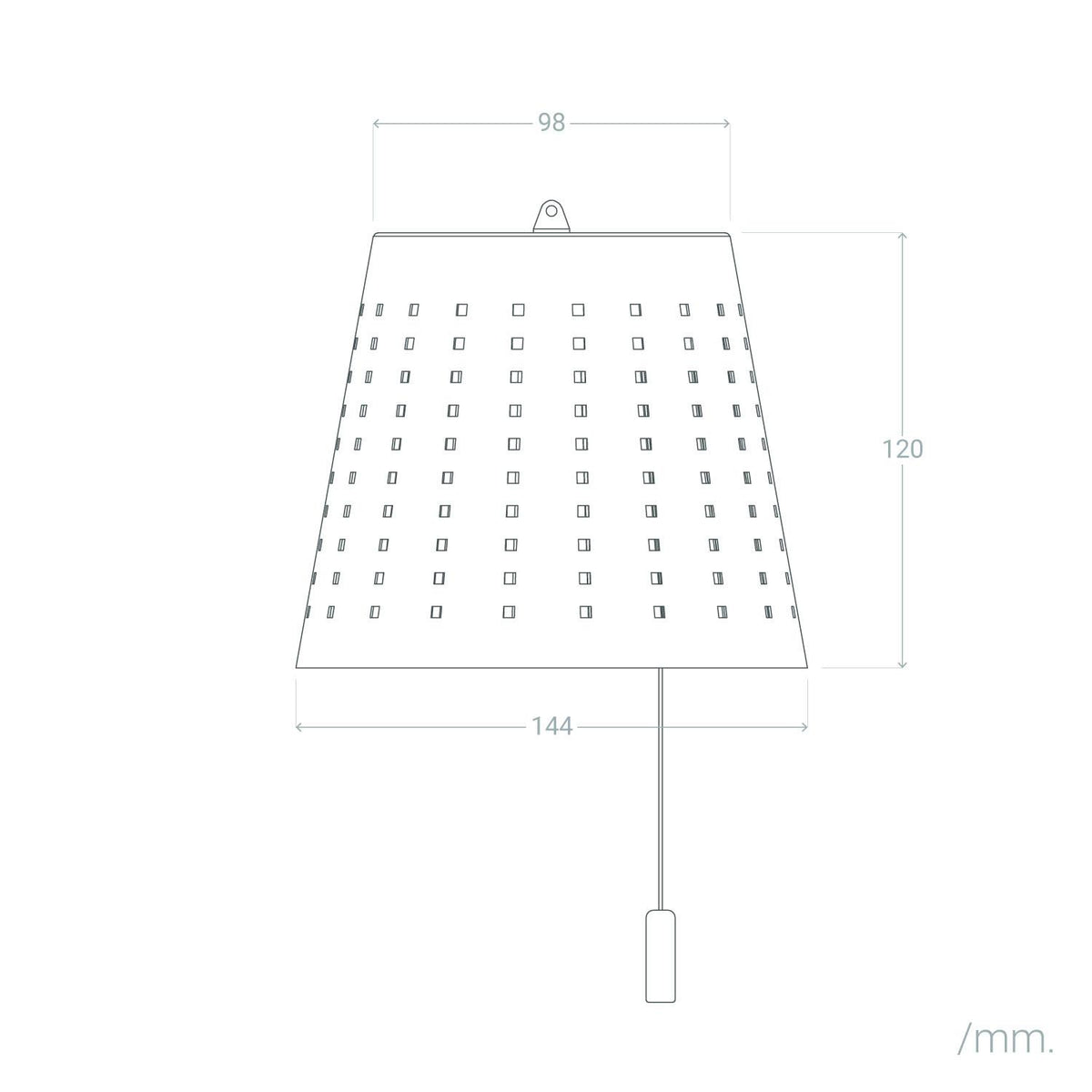 Lámpara Colgante Solar Exterior LED 3W Metal Banate