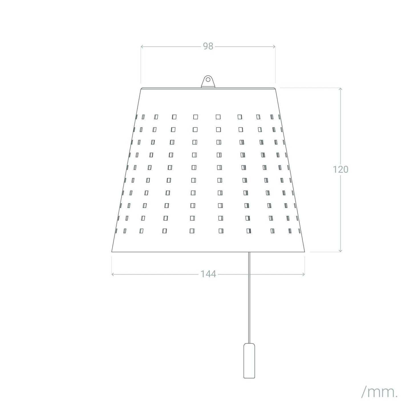 Lámpara Colgante Solar Exterior LED 3W Metal Banate