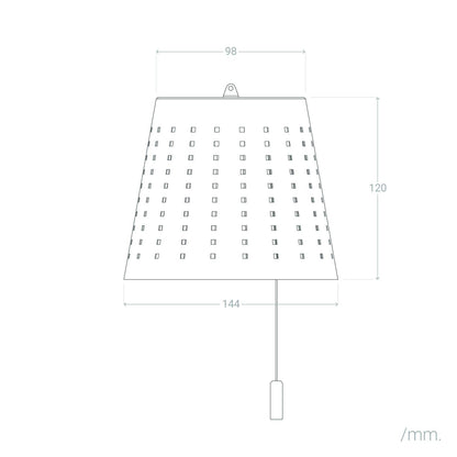 Lámpara Colgante Solar Exterior LED 3W Metal Banate
