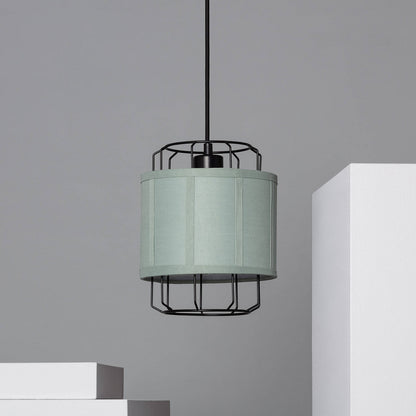 Lámpara Colgante Tela y Metal Pointiza