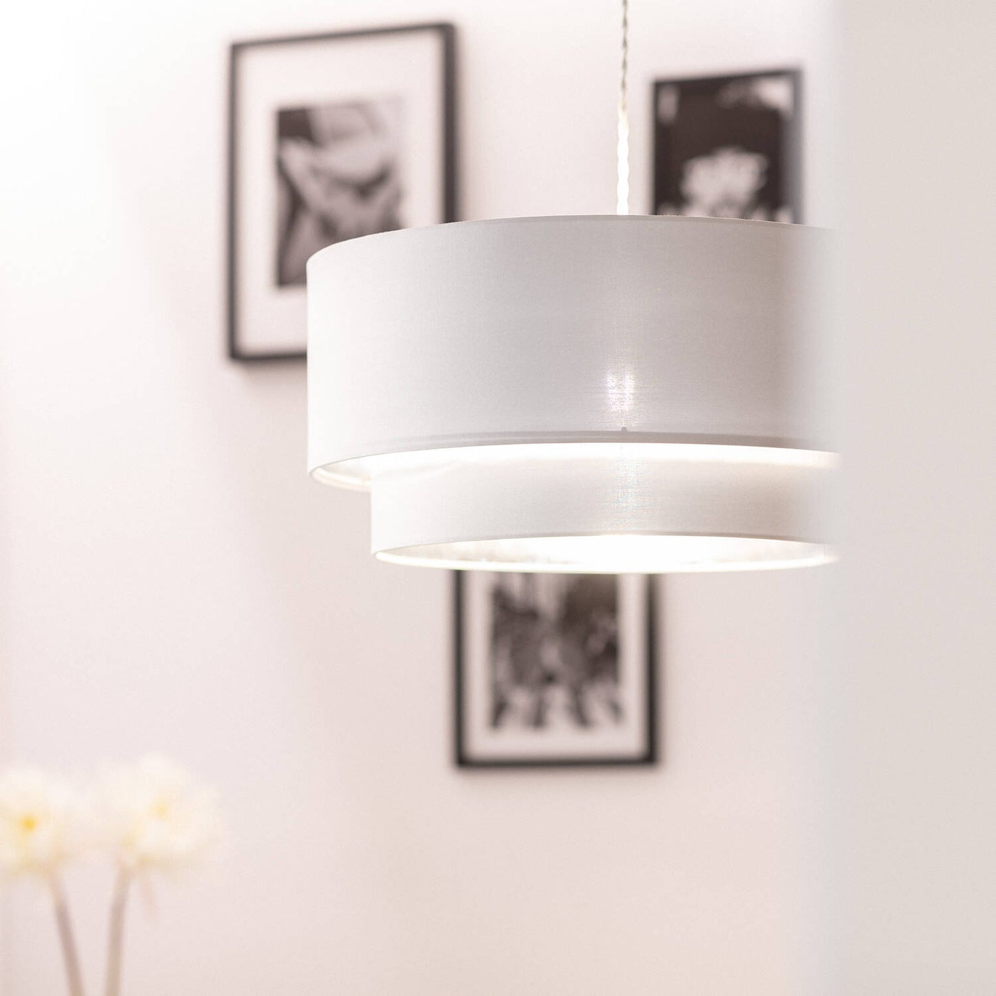 Lámpara Colgante Lino Reflect Duo