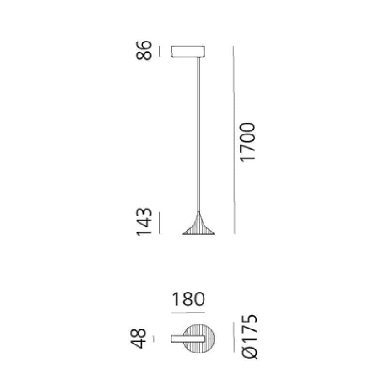 Lámpara Colgante Unterlinden 175 ARTEMIDE