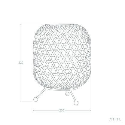 Lámpara de Mesa Bambú Chia