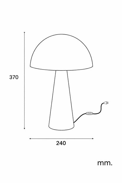 Lámpara de Mesa Cemento Oscuro Besnica