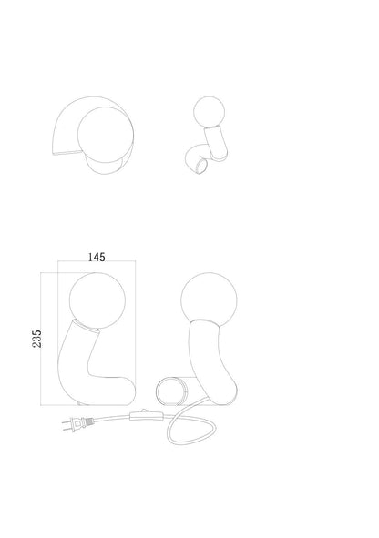 Lámpara de Mesa Cerámica Arlo Juno