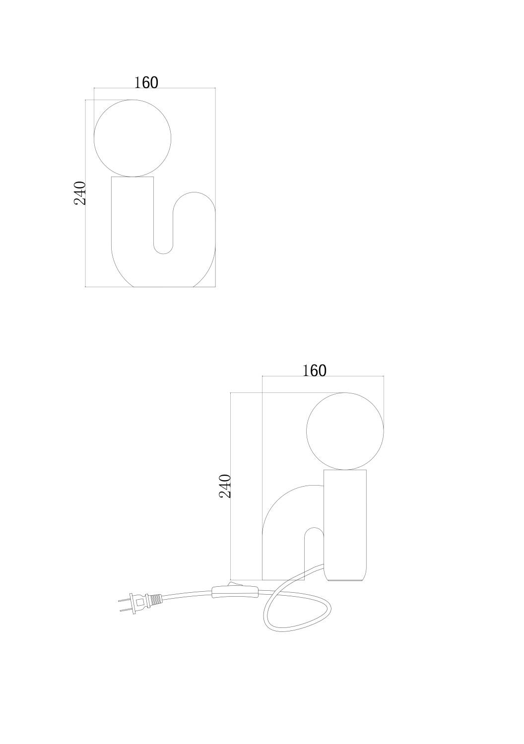 Lámpara de Mesa Cerámica Arlo