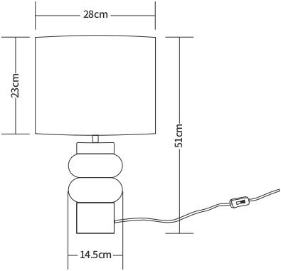 Lámpara de Mesa Cerámica Iker