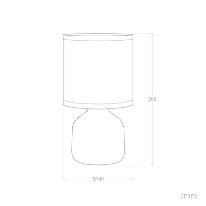 Lámpara de Mesa Cerámica Maya