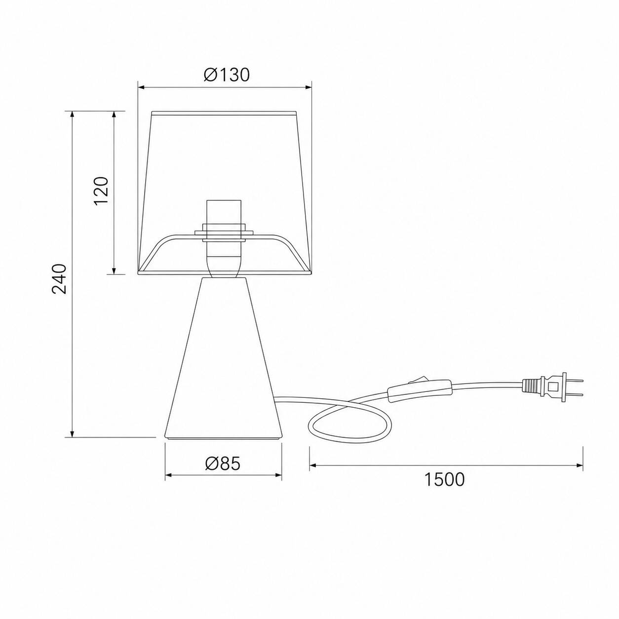 Lámpara de Mesa Cerámica Vega
