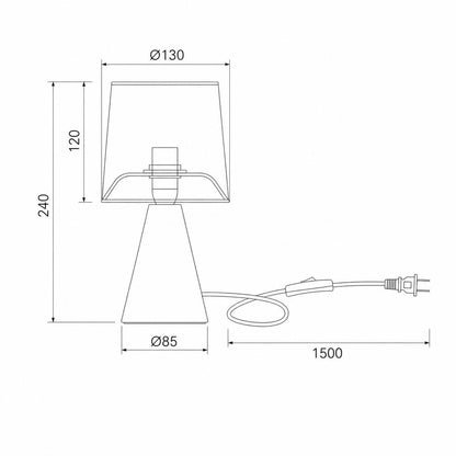 Lámpara de Mesa Cerámica Vega