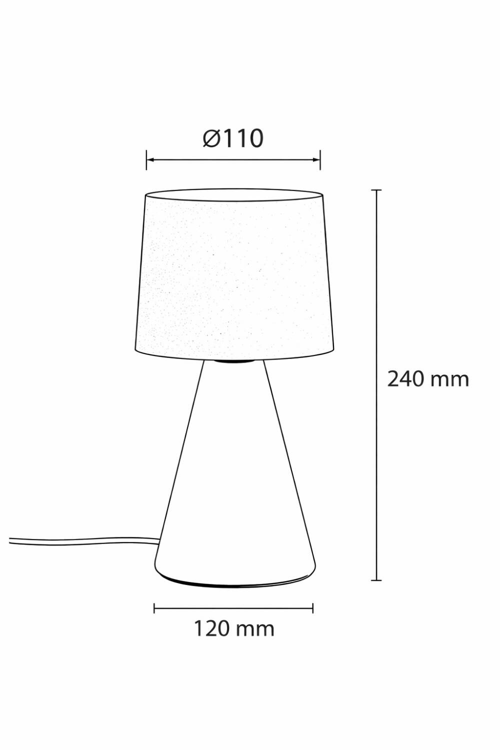 Lámpara de Mesa Cerámica Vega