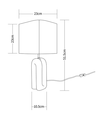 Lámpara de Mesa Cerámica Vero