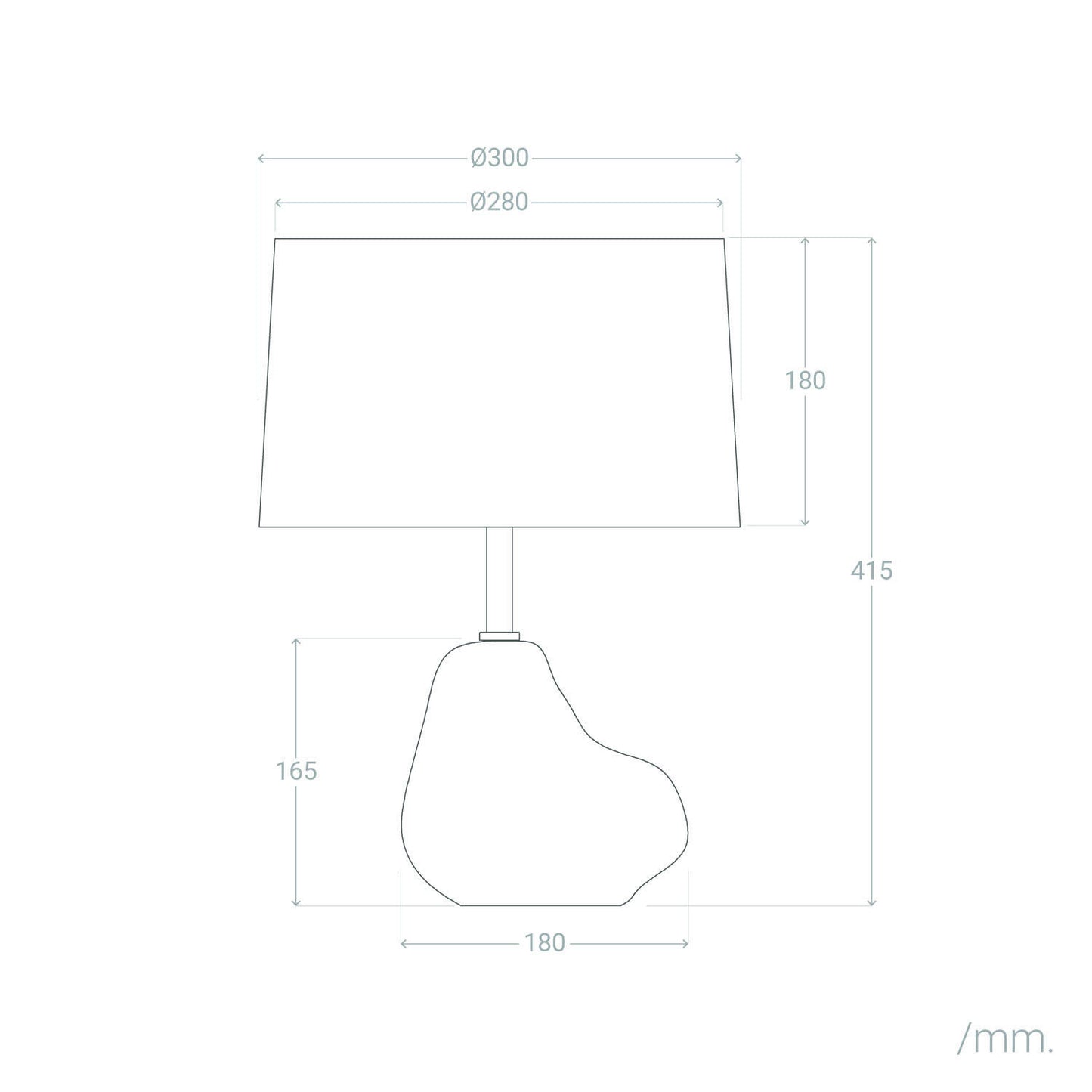 Lámpara de Mesa Cerámica y Lino Bulga
