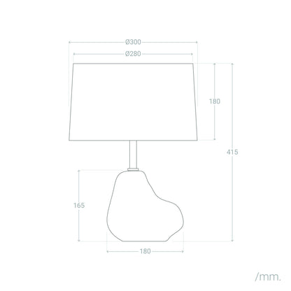 Lámpara de Mesa Cerámica y Lino Bulga