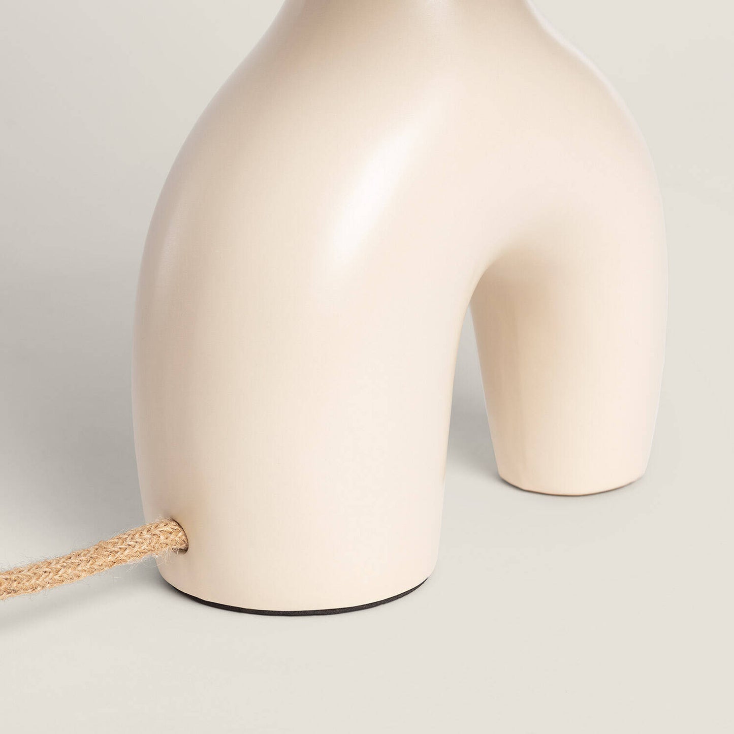 Lámpara de Mesa Cerámica y Lino Ginger