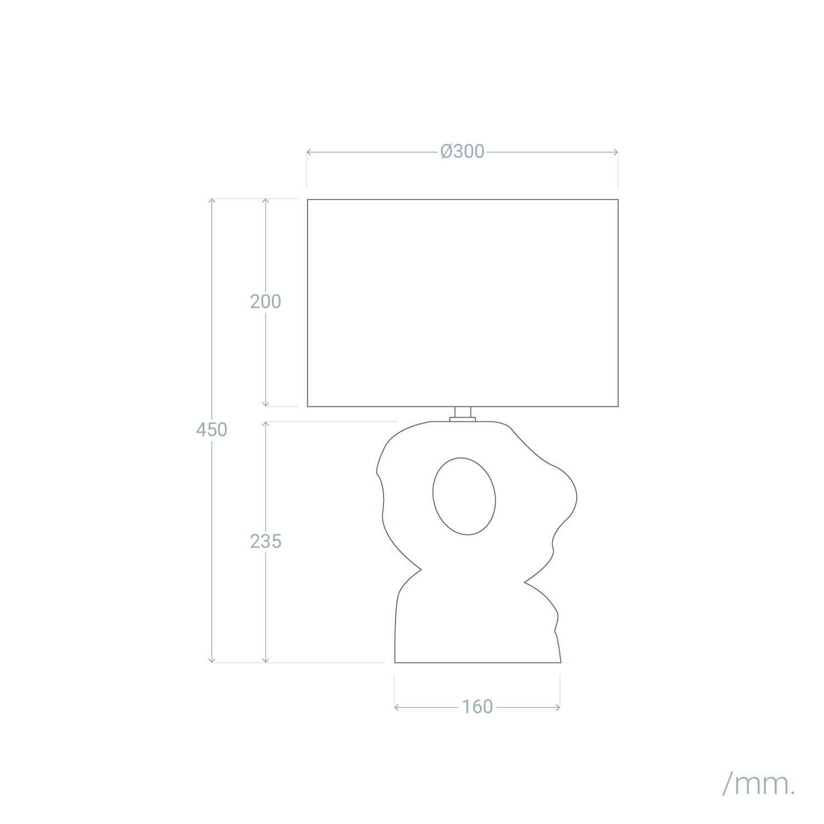 Lámpara de Mesa Cerámica y Lino Illinois