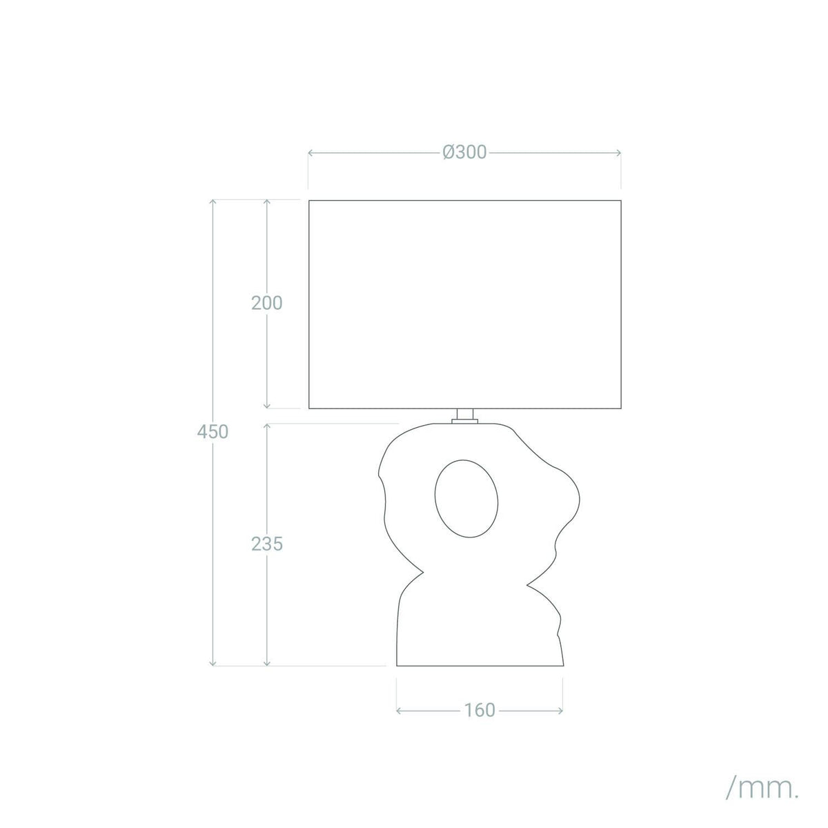 Lámpara de Mesa Cerámica y Lino Illinois