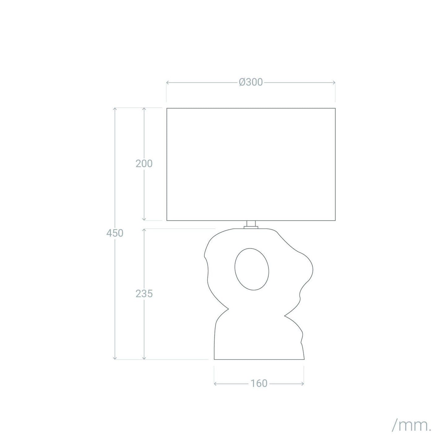 Lámpara de Mesa Cerámica y Lino Illinois