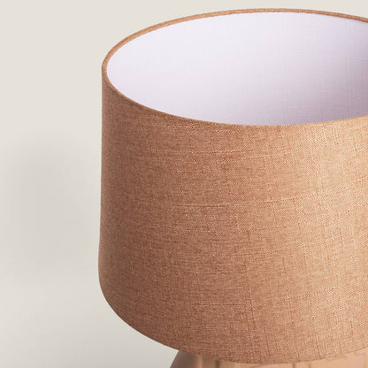 Lámpara de Mesa Cerámica y Lino Surab
