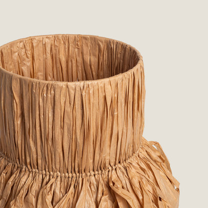 Lámpara de Mesa Cerámica y Rafia Bajawa
