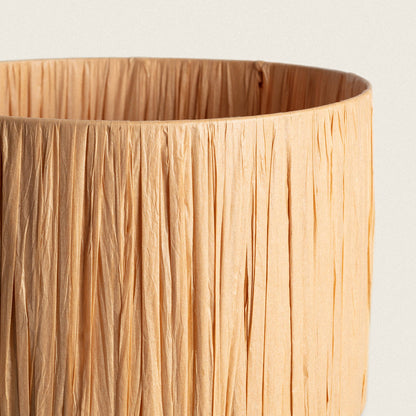 Lámpara de Mesa Cerámica y Rafia Kinney