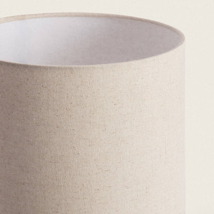 Lámpara de Mesa Cerámica y Tela Rahma