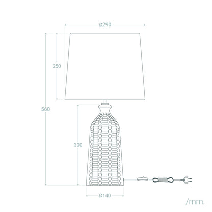 Lámpara de Mesa Cerámica Zellin