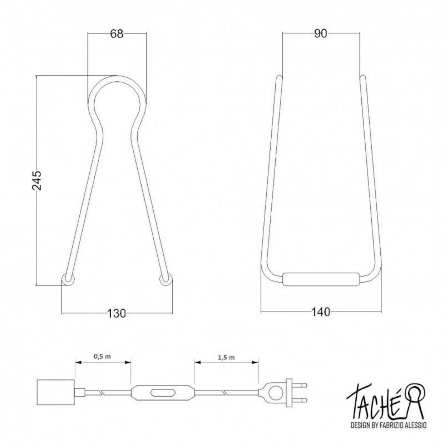 Lámpara de Mesa Creative-Cables Modelo KTCH0_ Taché