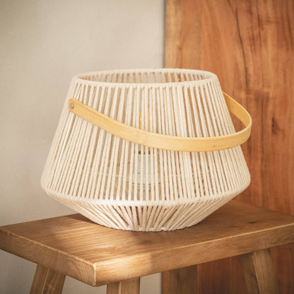Lámpara de Mesa Cuerda de Algodón Bris Diantha