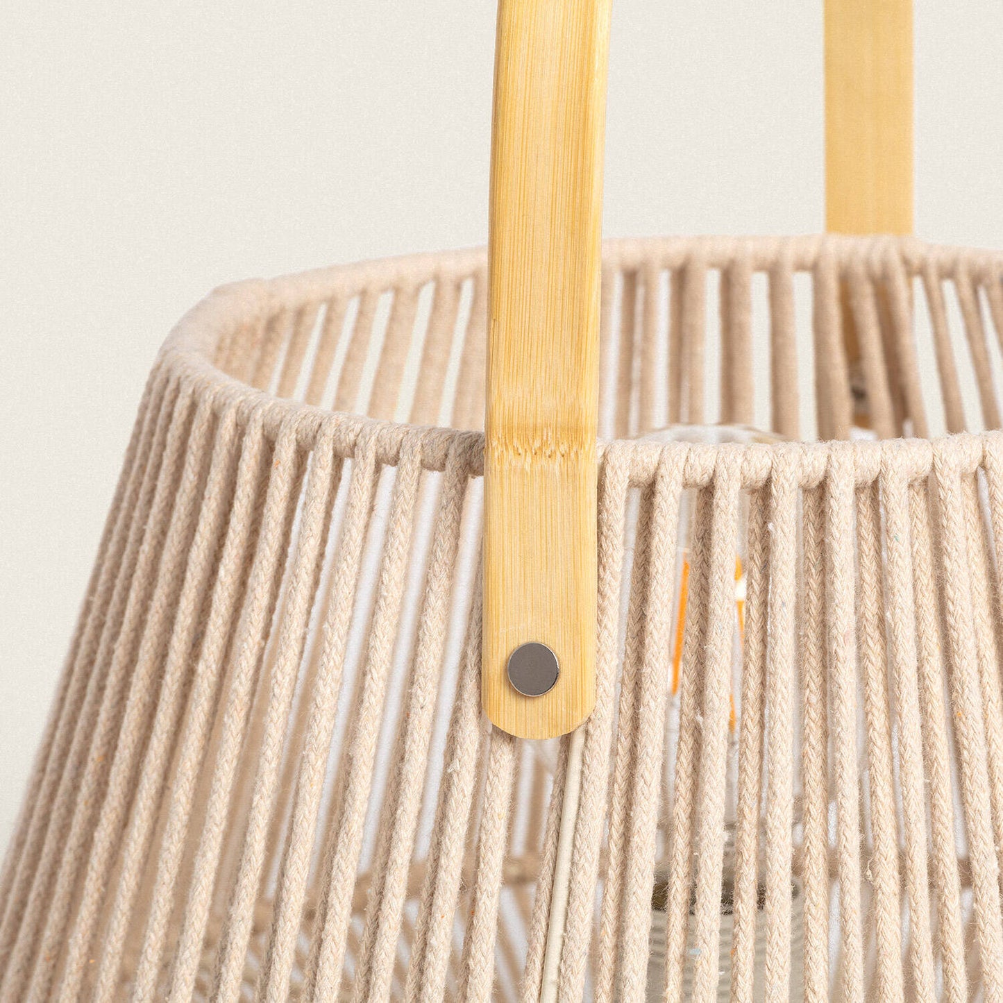 Lámpara de Mesa Cuerda de Algodón Bris Diantha