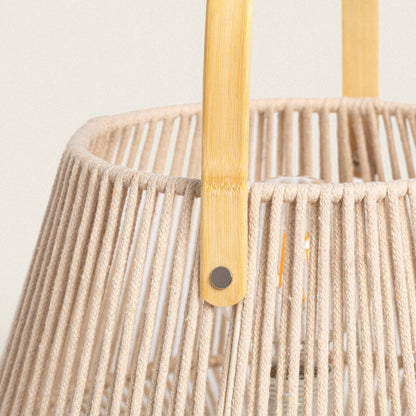 Lámpara de Mesa Cuerda de Algodón Bris Diantha