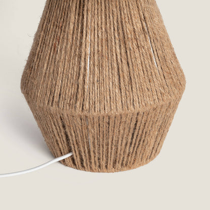 Lámpara de Mesa Cuerda de Algodón y Lino Muitu Dione